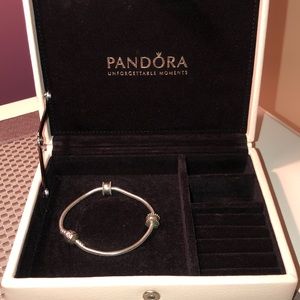 Pandora Charm Bracelet (Two clips dividers!!)